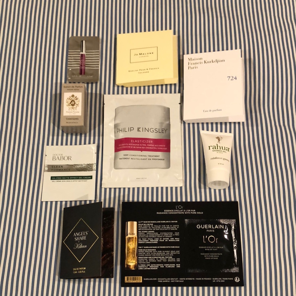 Luxury beauty samples